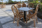 Маса и стол от естествен ратан с високо качество и дълъг срок на използване